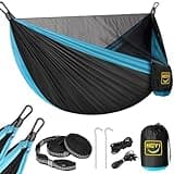 Camping Hammock Mosquito Net,Double & Single Portable Hammocks Hammocks with 2 Tree Straps,Hammock Tent for Travel Camping,Camping Accessories for Indoor,Outdoor,Hiking,Backpacking,Backyard,Beach