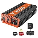 MKLIHFD 3000 watt Inverter 12v Car Power Inverters for Vehicles Truck with USB Charging Port, car Inverter 12v to 120v with 2 AC Outlets and Remote 3000w Inverter Solar Battery Inverter