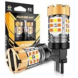 Auxbeam 2025 B21Pro Series 3157 Switchback LED Bulbs with Resistor CANBUS Error Free Anti Hyper Flash T25 3057 3457 4157 Bulbs White and Amber Super Bright Turn Signal Light/DRL Not For CK Socket