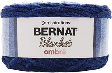 Bernat Blanket Yarn, Navy Ombre