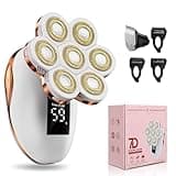 2-in-1 Electric Razors for Women, Wet/Dry 7D Rechargeable Rotary Shaver for Legs, Water Resistant Grooming Kit - Electric Razors for Women, Facial Hair Removal, Bikini Trimmer, Lips - Gentle Hair Remo