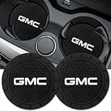Car Cup Holder Coaster for GMC Recessed Silicone Non-Slip Drink Coaster Car Interior Accessories 2.76 Inch 2 Pieces
