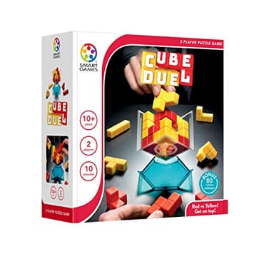 Smart Games - Cube Duel, 2 Player Puzzle Game, Bonus 80 Challenges for 1 Player, Age 3+