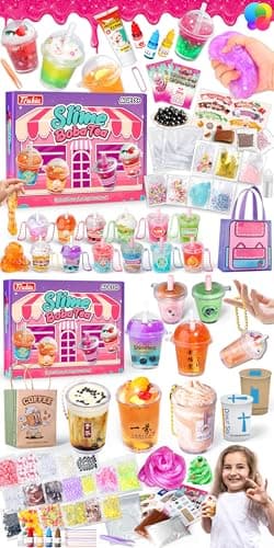 Trubic Boba Tea & Coffee Slime Kit Pretend Play Food Set