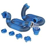 DUMPMAN 20 FT RV Sewer Hose Kit, Sewer Hose for RV Camper - Includes 2 Attachable 10 ft Sewer Hose with Swivel Fitting, 90 Degree Clear View Sewer Adapter, and 4 Storage Caps