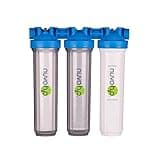 Manor Trio Whole Home Water Softener and Filtration System with Chloramine Filter, Iron Filter, and Softener Cartridge