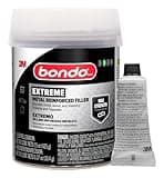 Bondo Metal Reinforced Filler - High Strength Filler, Can be Drilled and Tapped - Will Not Rust, 15 Fl oz with 0.37 oz Hardener