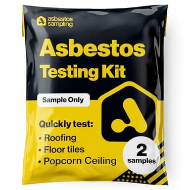 Asbestos Test Kit - Sample Only Testing - 72hr (3 Business Day) NVLAP lab Result with lab Testing fee Included. (2 Samples)