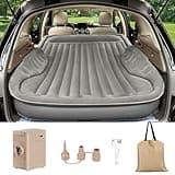 AKUDY Self-Inflating SUV Air Mattress with Built in Electric Pump，car air Mattress with Pillow for Trunk，Portable car Mattress for Travle and Camping, Gray