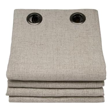 Moondream DecibelControl™ 3-in-1 Soundproof Curtain | Noise Reduction | Thermal Insulation | 100% Blackout | Patented Technology | Made in Europe | Grommet | 52" W x 84" L | Beige - Sand MC632