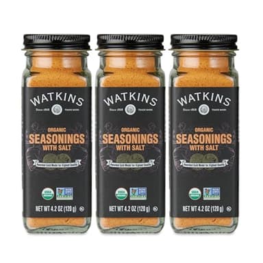 Watkins Organic Seasonings with Salt, 4.2 Ounce, Pack of 3