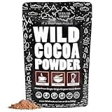 Wild Foods Organic Cocoa Powder | Single Origin Unsweetened Keto Chocolate Powder for Cooking & Baking | 100% Natural Cacao Beans | Sugar Free Non Dutch Raw Superfood | 12 oz