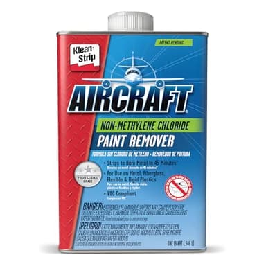 KLEAN-STRIP Aircraft Paint Remover, Professional Grade Paint Stripper for Cars & Metal Surfaces, VOC Compliant, 1 Quart