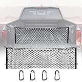 Truck Bed Cargo Net Truck Bed Storage Net Organizer Envelope Cargo Net Elastic Mesh Net Pickup Truck Bed Divider Compatible for 2013-2022 Chevy Silverado WT LS LTZ F150 F250 (49x15.2 Inch)