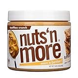 Nuts ‘N More Toffee Crunch Peanut Butter Spread - High Protein, Low Carb, Low Sugar, Gluten Free, Non-GMO, All-Natural Nut Butter Snack (15oz Jar)