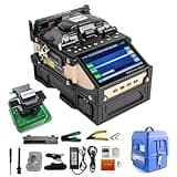 D YEDEMC SM&MM Automatic Intelligent Optical Fiber Fusion Splicer Optical Fiber Welding Splicing Machine & Fiber Cleaver Kit (AI-20) (SD-9)