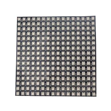 WESIRI 16x16 LED Matrix 256 Pixels WS2812B Digital Flexible LED Panel Individually Addressable Full Dream Color DC5V