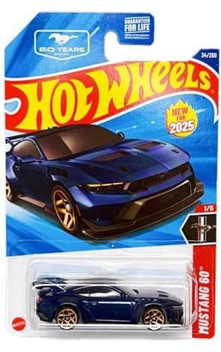 Hot Wheels Ford Mustang GTD [Dark Blue] Mustang 60 1/5, 34/250, New for 2025! 1:64 Scale Diecast Vehicle