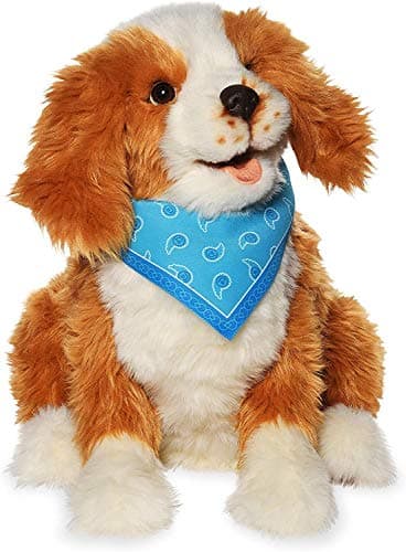 Joy for All - Freckled Pup - Brown and White Soft-Touch Coat - Realistic and Lifelike Interactive Companion Pets