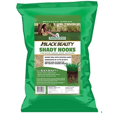 Jonathan Green (11960) Black Beauty Shady Nooks Grass Seed - Cool Season Lawn Seed (25 lb)