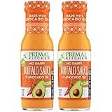 Primal Kitchen No Dairy Buffalo Sauce, Made with Real Ingredients Like Avocado Oil, No Cane Sugar or Corn Syrup, Pack of 2