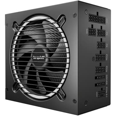 be quiet! Pure Power 13 M 850W Power Supply, 80 Plus® Gold Certification, ATX 3.1 PSU, Support for PCIe 5.1 GPUs, semi-Passive 120mm be quiet! Fan, LLC Technology, Single Rail, for Overclocked GPUs