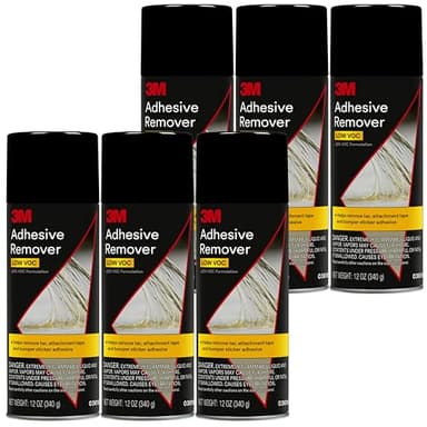3M Adhesive Remover 12 oz (Pack of 6) – Low VOC, CARB Compliant, Fast-Acting Residue-Free Solvent Removes Adhesives, Stickers, Tape, Tar & Wax – Safe on Automotive Paint, Glass & Vinyl
