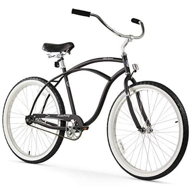 Firmstrong Urban Men's Beach Cruiser Bike, Single Speed Bicycle, 26 Inch Wheels, Matte Black