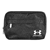 Under Armour Unisex-Adult Loudon Crossbody Waist Bag, (001) Black/Black/White, One Size Fits Most