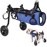 Small Dog Wheelchair for Back Legs, Adjustable Dog Wheelchairs - Mobility Aids for Disabled Pets, Dog Leg Brace and Hip Support