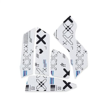 HUYUN Mouse Side Panels/Anti Sweat Paste Grip Tape Replacement for Logit G502 Proteus Core / G502 Proteus Spectrum / G502 Hero Wired / G502 Lightspeed Wireless Gaming Mouse (White)