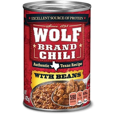 Wolf Brand Chili with Beans, Packed with Protein, 15 oz