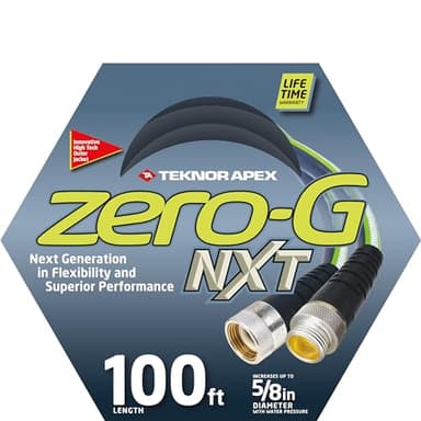 Teknor Apex zero-G Lightweight Kink Free Durable Garden Hoses (5/8" x 100' NXT)