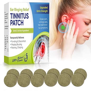 Topicy Tinnitus Relief for Ringing Ears, (50Pcs) Tinnitus Relief Patches, Natural Herbal Blend, Support Ear Tinnitus Relief for Men & Women, Blue