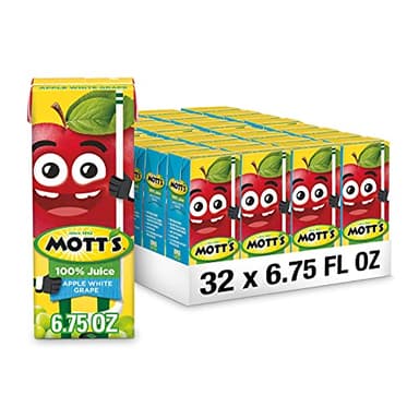 Mott's 100 percent Apple White Grape Juice, 6.75 fl oz boxes (Pack of 32)