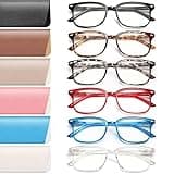 NOVIVON 6 Pack Reading Glasses for Women, Reading glasses men, Blue Light Blocking Readers, Computer eye glasses, Cheaters