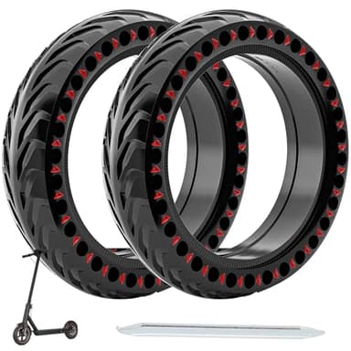 Cooryda Solid Tire for Xiaomi m365 Electric Scooter Mijia m365 pro/gotrax gxl V2/XR, 8.5 inches Electric Scooter Wheels 8 1/2''Honeycomb Solid Tires