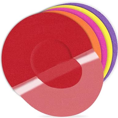 25pcs Libre 3 sensors Covers Waterproof & Breathable Cotton CGM Patches, Hypoallergenic & Latex-Free for Sensitive Skin,Without Glue in The Center