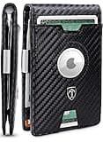 TRAVANDO AirTag* Wallet Mens Wallet with Money Clip Air Tag Wallet Card Holder RFID Blocking Bifold Gifts for Men
