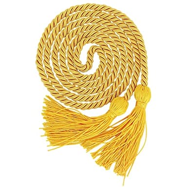 OSBO GradSeason Graduation Honor Cord with Tassel 68" Long for Bachelor, Master, Doctor (Gold)