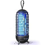 Bug Zapper Outdoor Rechargeable 2 in 1 Wireless Mosquito Killer Lamp 2500mAh Bug Zapper Electric Trap Ideal Bug Zapper Indoor for Patio, Home, Backyard, Yard, Garden, Campsite (Black)