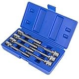 XtremepowerUS 7PCs Ball End Long Standard MM Hex Allen Bit Sockets Wrench Metric 3mm-10mm with Carrying Case