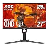 AOC Q27G3XMN Screen Size (inch) 27, Panel Resolution 2560x1440, Refresh Rate 180 Hz, Panel Type VA, HDMI HDMI 2.0 x 1, Display Port DisplayPort 1.4 x 1, Sync Technology (VRR) Adaptive Sync
