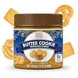ChocZero Butter Cookie Spread, No Added Sugar, Keto Friendly, Gluten Free, Low Carb Speculoos, Naturally Sweetened with Monk Fruit (1 jar, 12 oz)