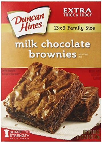 Duncan Hines Brownie Mix, Milk Chocolate Flavored, Easter Baking, 18 oz.