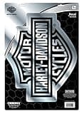 Harley-Davidson Chrome Bar & Shield Logo Large Decal - Silver - 12.5" x 18"