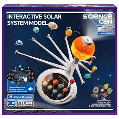 Science Can Solar System for Kids, Interactive Talking Solar System Model
