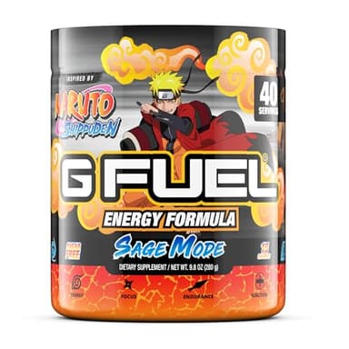 G Fuel Sage Mode Energy Drink Powder, Pre Workout Caffeine Mix for Gaming, Sugar Free Focus Amino, Vitamin + Antioxidants, 9.9oz (Grapefruit + White Peach, 40 Servings)