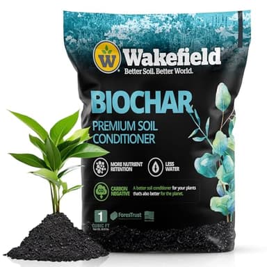 Wakefield Biochar Soil Conditioner for Plants and Lawns One Cubic Foot Bag