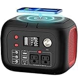 Portable Power Station 300W 228Wh Lithium Battery Small Portable Generator for Home Use Camping Travel Emergency Hunting Outdoor, Large Power Bank with AC Outlet for Laptop